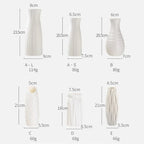 1pc Nordic Plastic Vase Simple Small Fresh Flower Pot Storage Bottle for Flowers Living Room Modern Home Decorations Ornaments