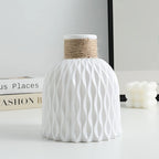 1PC Water Ripple Plastic Vase Wave Flower Pot Arrangement Modern Nordic Style Home Living Room Desktop Decoration Ornament